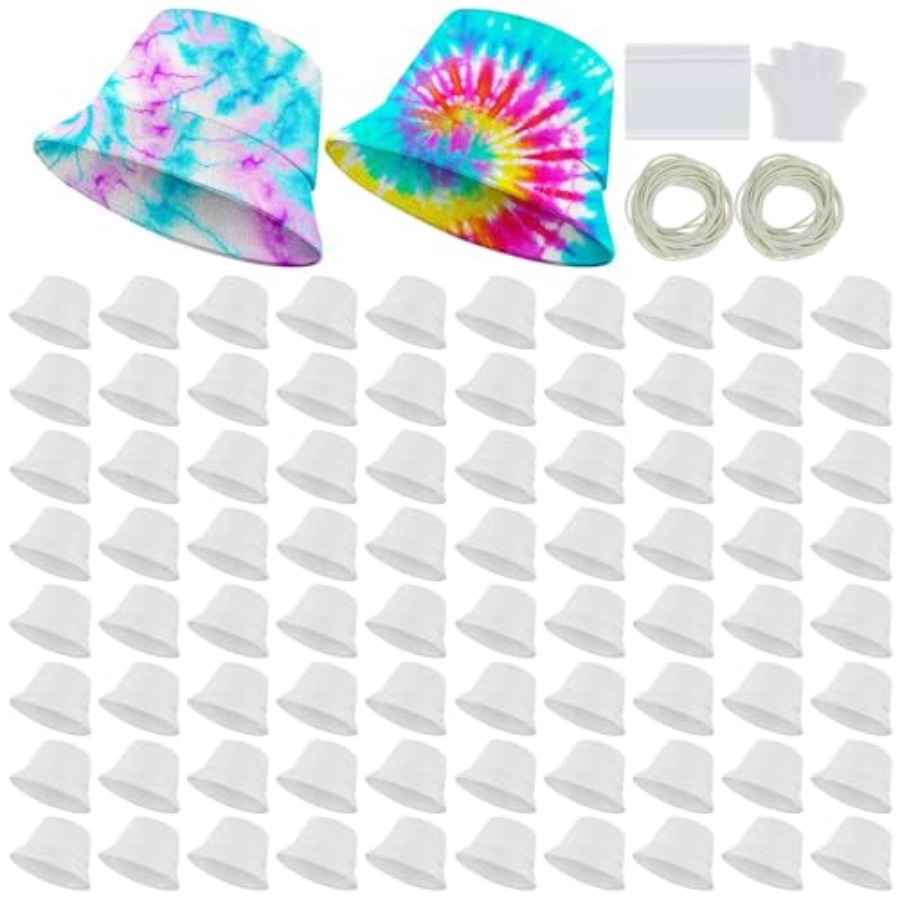 Hat Sublimation Blank - Chapéu bucket de algodão branco para