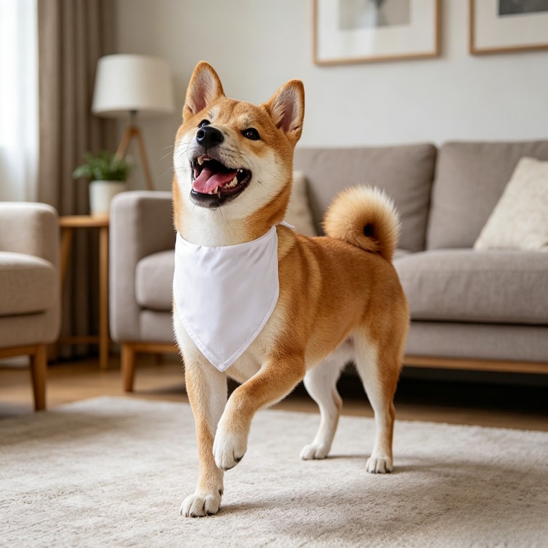 Lenço Bandana Branco para Cães - Bandana Blank White avaliação e preço