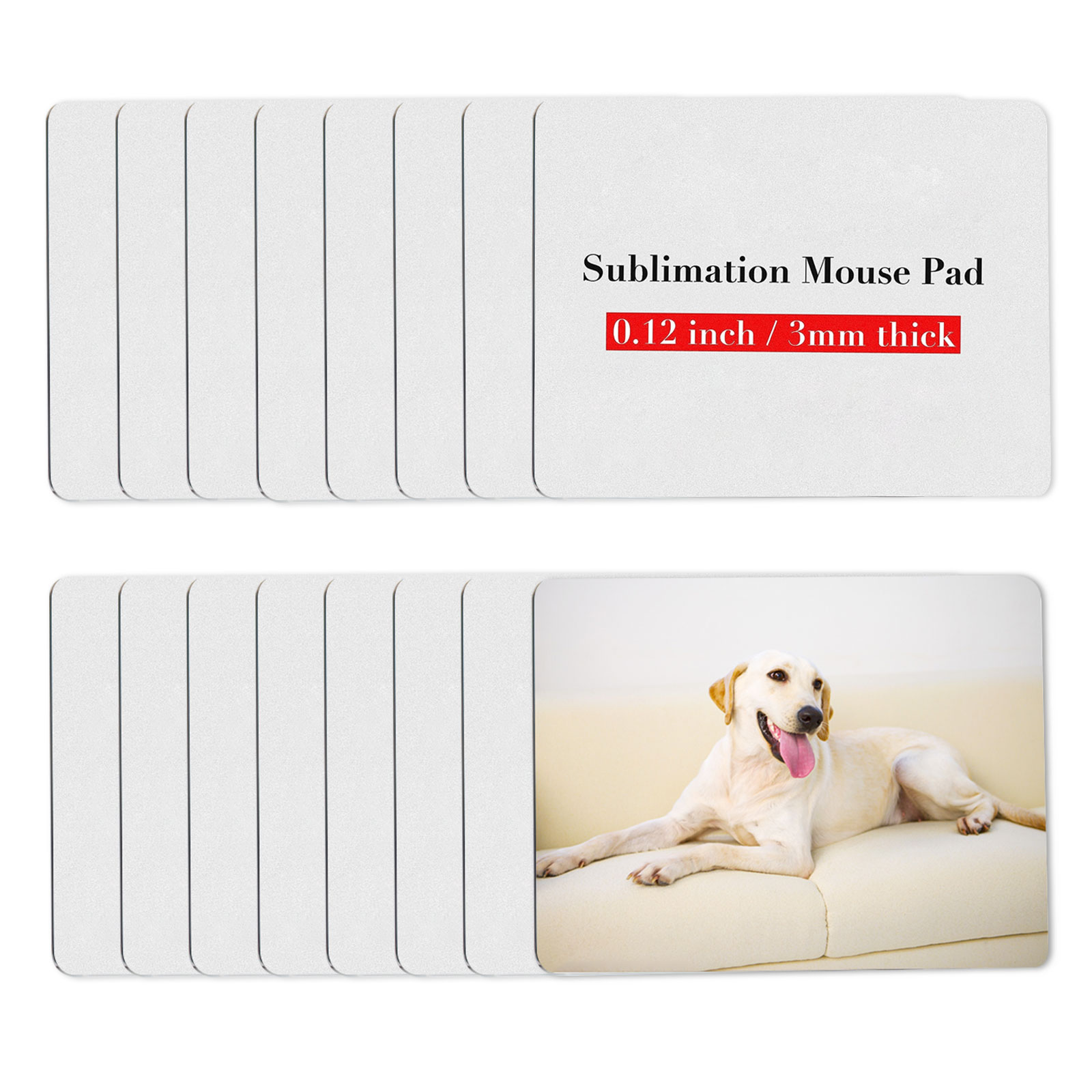 8 pçs sublimação mouse pad em  - Mouse Pad Blank Sublimation avaliação e preço