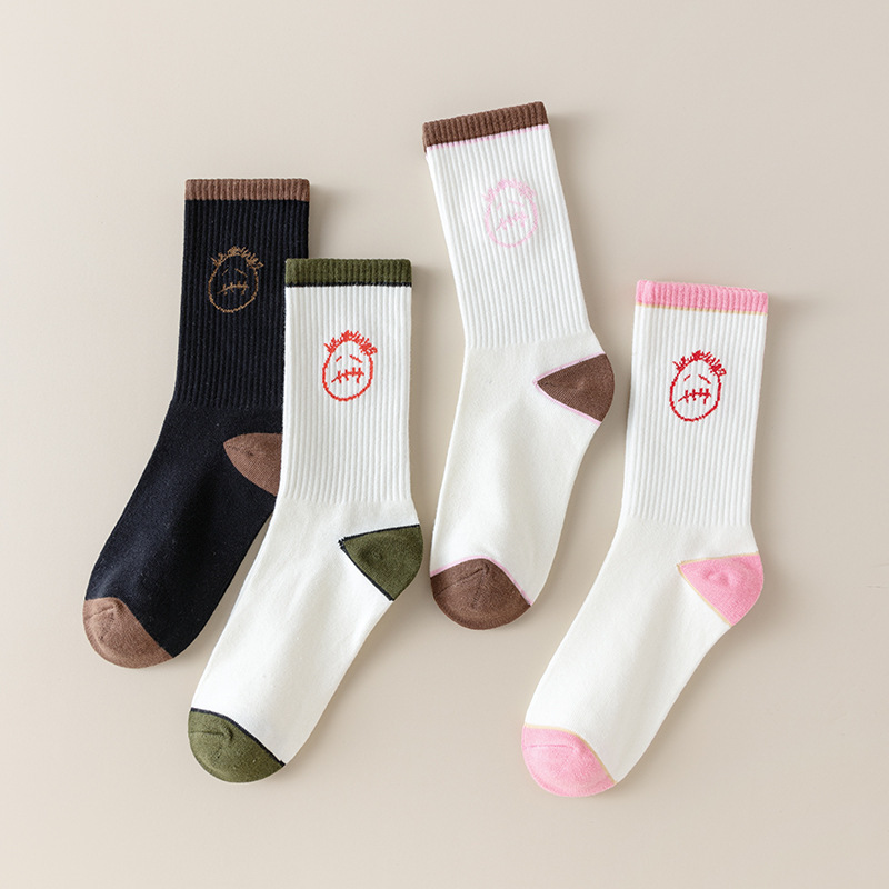 1 pares meias masculinas cactu - Bandana Blank White avaliação e preço