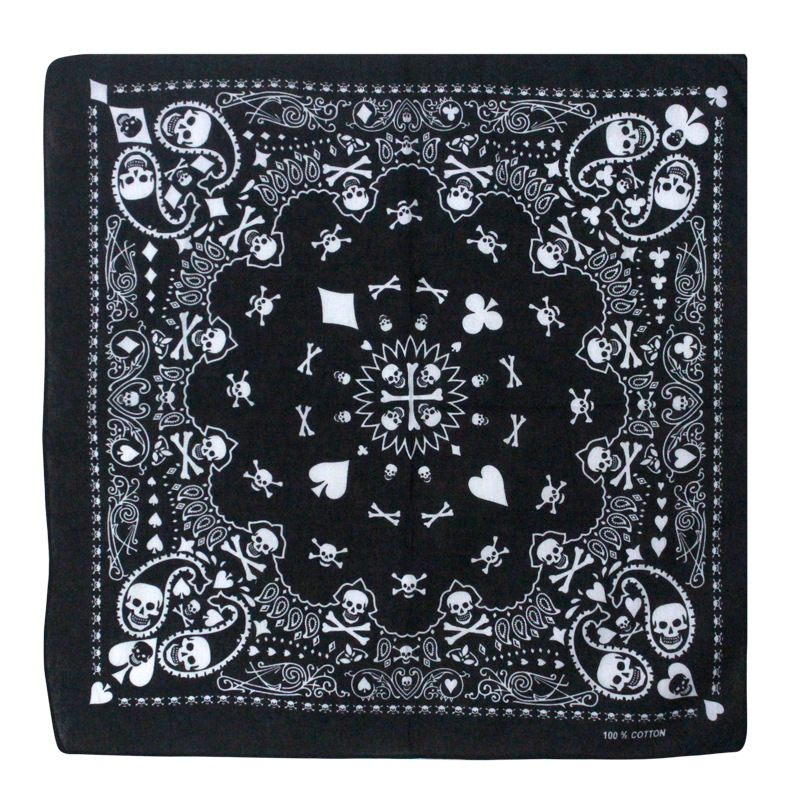55cm branco preto vermelho crâ - Bandana Blank White avaliação e preço