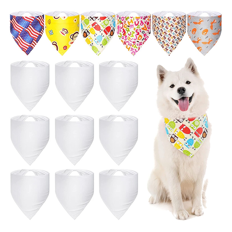 100 peças sublimação em branco - Bandana Blank White avaliação e preço