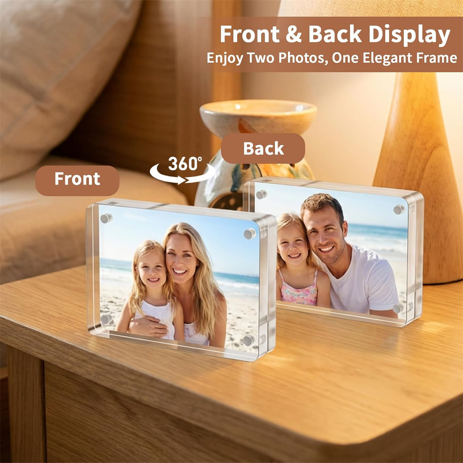 Porta-Retrato Magnético de Acr - Photo Acrylic Block avaliação e preço