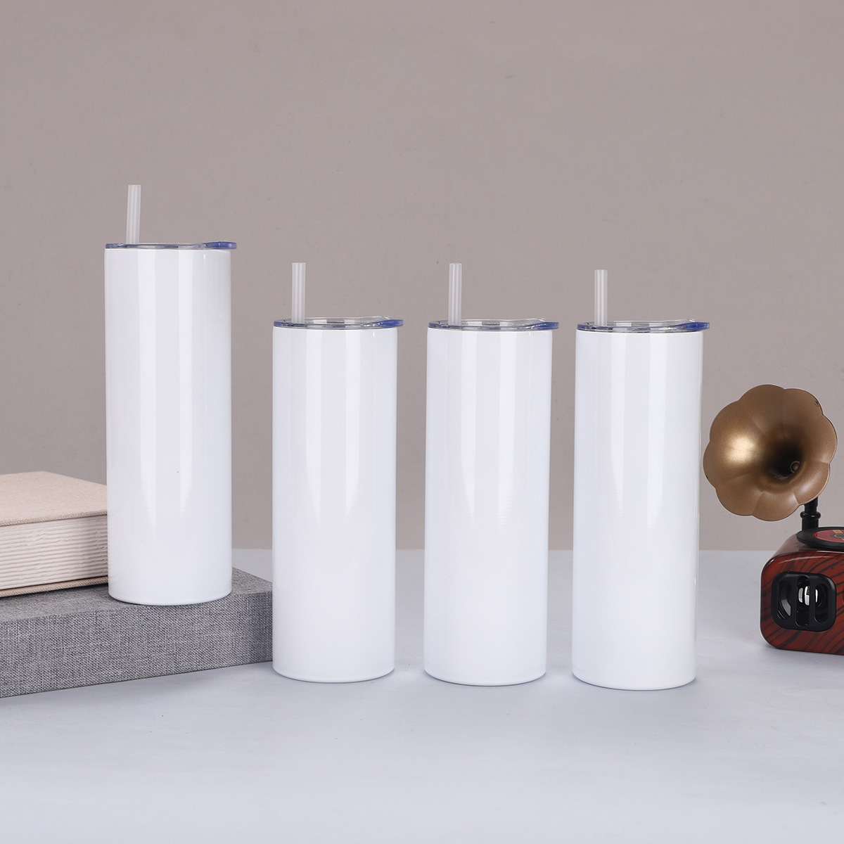 Copo reto de 20 onças, aço ino - Sublimation Mug White avaliação e preço